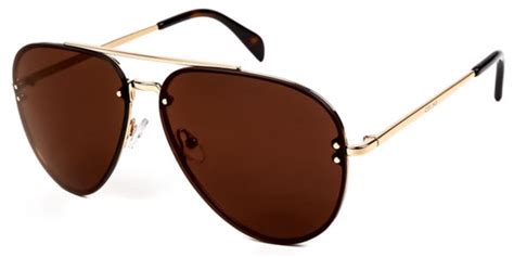 Celine CL41391/S Mirror J5G/LC Sunglasses in Gold